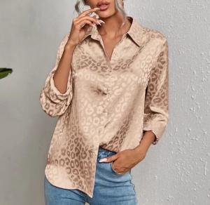 China                  Custom Private Label American Clothing Wholesale Long Sleeve Embossed Button up High Quality Shirts for Women Shirts              on sale
