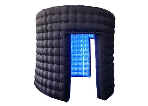 Quality Vogue Inflatable Led Photo Booth Fabric Inflatable Sound Booth Free Logo Customization for sale
