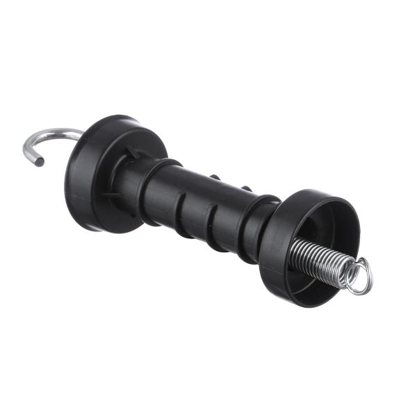 Quality Electric Fence Gate Handle Black Color with Plastic Handle and Galvanized Hook for sale