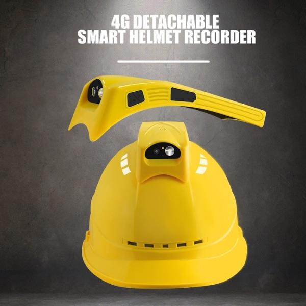Security live streaming Camera 4G GSM Live Video View Mining Construction Safety Wearable Helmet Camera