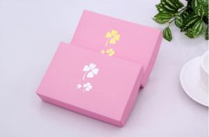 China Hot Foil Stamping Underwear Packaging Box Corrugated Board Pink Color on sale