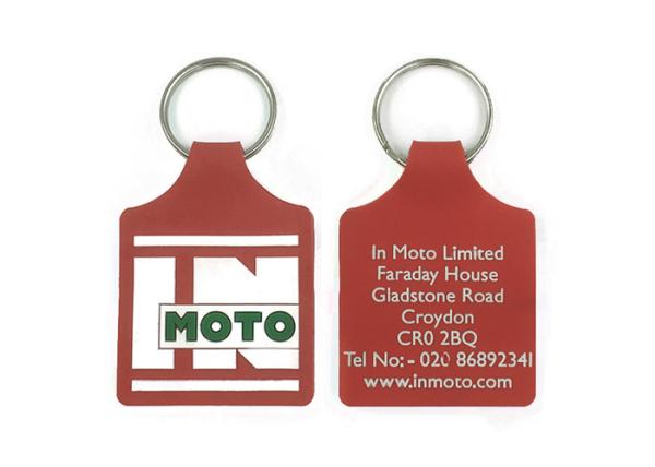 Quality Red Soft PVC Keychains 60x40x4mm Or Customized Size In Clothes Shape for sale