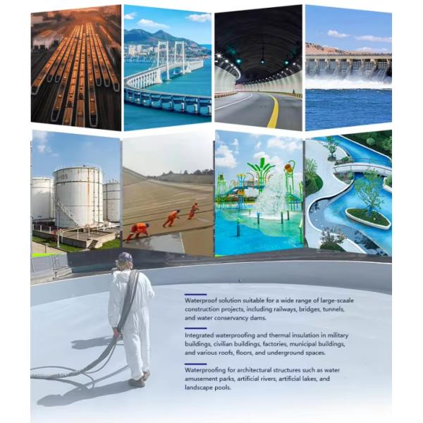 Bldg Undergrnd Easy Scraping Cementitious Waterproofing Coating / Crystalline Coating Waterproof