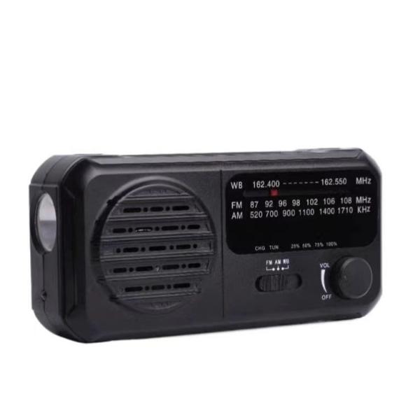 Quality Am Fm Wb Emergency Solar Hand Crank Radio Phone Charger Power LED for sale