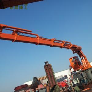 China Hydraulic Pedestal Inspection Telescopic Jib Crane Marine Ship Deck Crane on sale