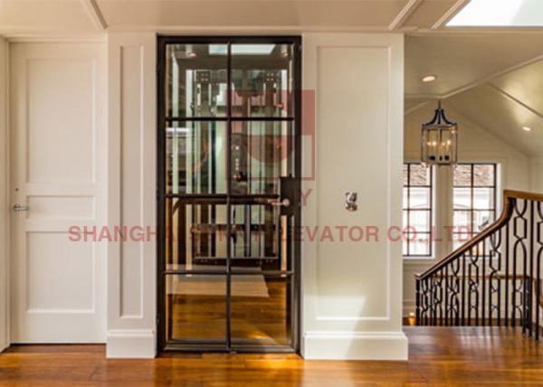 Quality Marble Floor Gearless Traction High Speed Elevator With Stainless Steel Handrail for sale