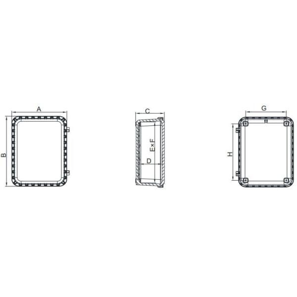 IP65 ABS Ex Proof Box For Outdoor Indoor Electronic Equipment