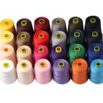 Wholesale Dyed 100% Polyester Spun Sewing Thread 20 / 2 20 / 3