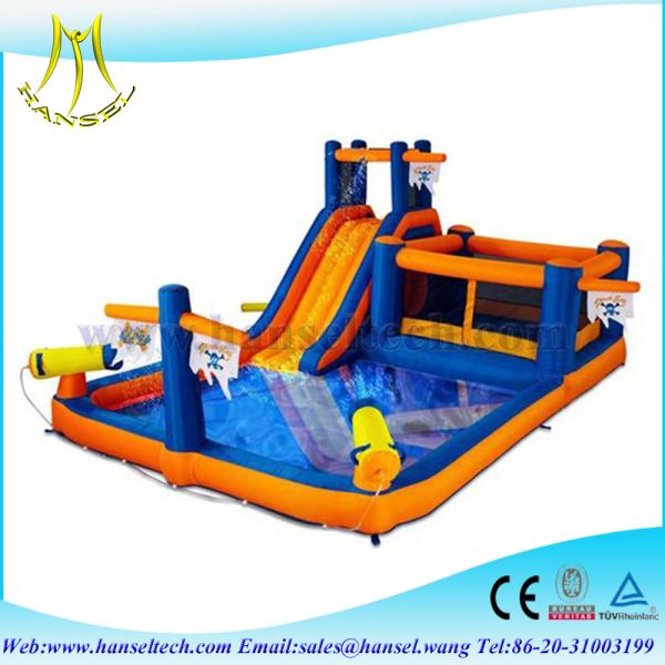 Quality Hansel commercial High quality inflatable super slide with cheaper price water pool slide for sale