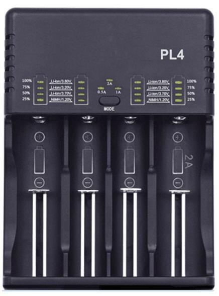 Quality Lithium LCD Battery Charger Fast Spped LiFePO4 NIMH NICAD 4 Slots ABS Material for sale