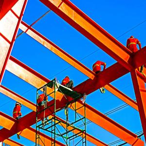 China High Strength Plate steel frame structure building Lower Labor Costs Customization on sale