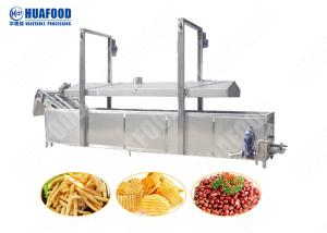 Buy cheap Automatic Puffed Snacks Continuous Fryer Machine , Potato Chips Frying Machine product