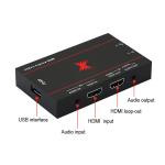 4k Hdm1 Input 1080p60 Output Capture Card With Independent Microphone