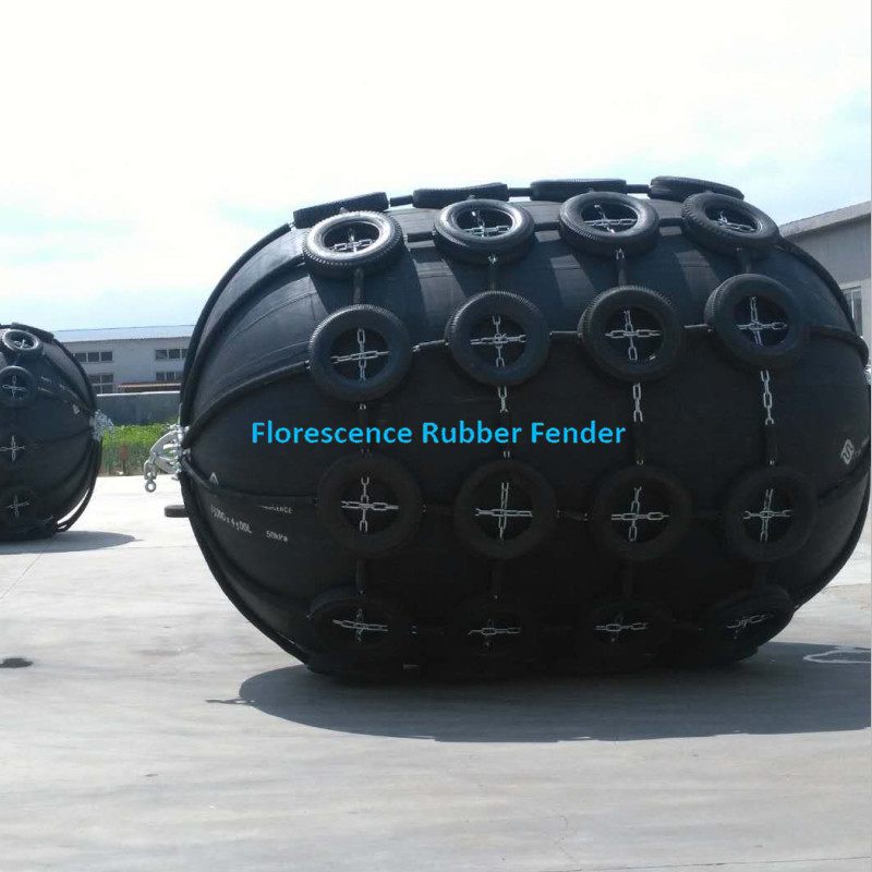 Marine Inflatable Floating Yokohama Pneumatic Rubber Fender With Chain Net