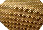 Gold Color Architectural Wire Mesh, Crimped Flat Wire Screen Mesh 6mm Aperture
