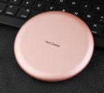 Customized Logo Printing Round Wireless Charger For Mobile Phone With USB HUB