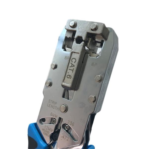Kico 2810R Multifunctional Pliers Tool Crimping Striping Cutting Tool for RJ45/ RJ11 Cat6/Cat6a