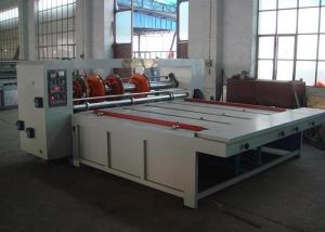China Semi Auto Chain Feeding Rotary Slotting Machine Carton Box Slotting Machine 70 pcs/min on sale