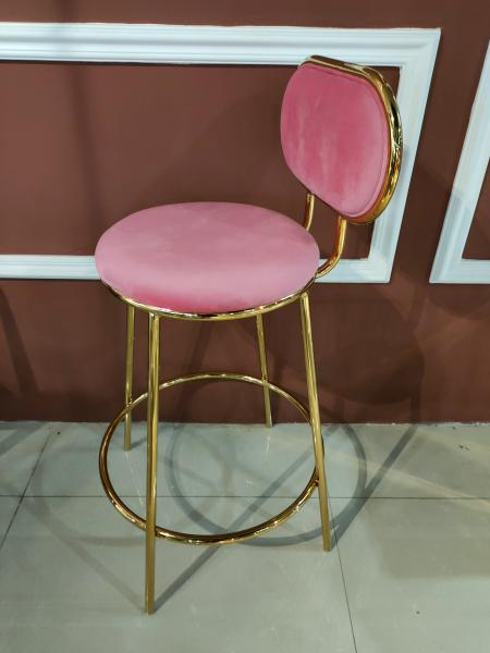 Quality High Density Sponge Filled 40cm 102cm Rod Iron Bar Stools for sale
