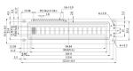 16*2 Character LCD Display Blue Background ODM COB Monochrome LCD Module
