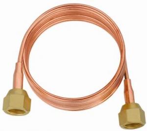 China Copper Capillary tube with nut on sale