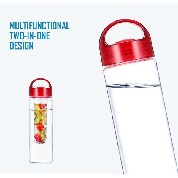 Leakproof 700ml 800ml Water Bottle Custom Print BPA Free Insulated Fruit Infuser Water Bottle 32 Oz Perfect For Outdoors Travel Easy To Clean &