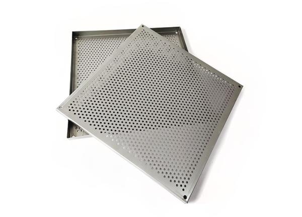 Quality Width 1m Perforated Mesh Sheet , Decorative Perforated Sheet Metal 3mm Hole for sale