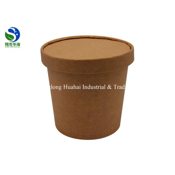 Wholesale disposable reusable custom printed food packing for popcorn soup ice cream fried chicken white paper bucket wi