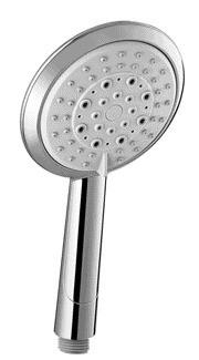 Quality Modern Bathroom Shower Spare Parts Five Function POM Round Handheld Shower Head for sale
