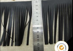 customized leather tassel fringe for bag decoration , elegant fashion handmade bullion fringe for decoration