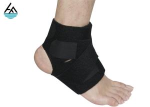 Black Compression Neoprene Ankle Wrap / Ankle Brace Support Stabilizer