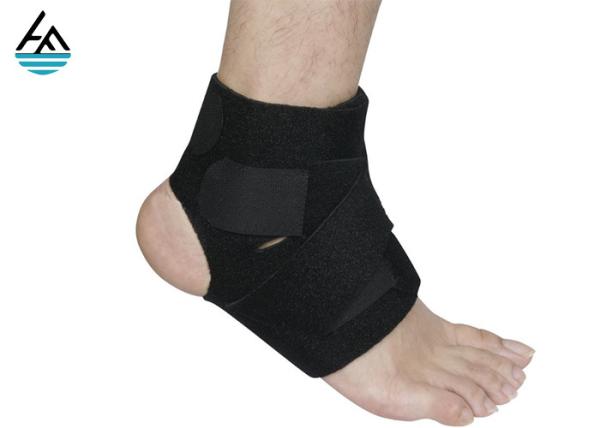 Quality Black Compression Neoprene Ankle Wrap / Ankle Brace Support Stabilizer for sale