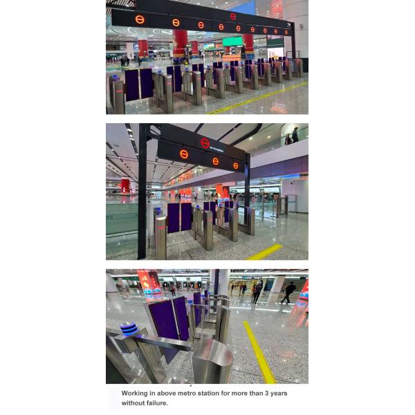 Passenger Flow Systems Turnstiles , Safety Pedestrian Speed Gates Turnstiles