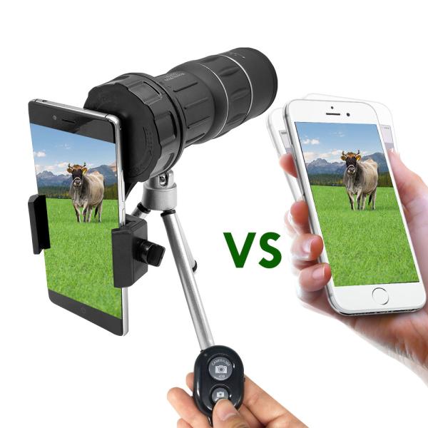 16x52 Zoom Hiking Monocular Telescope , 16x52 Monocular Dual Focus Optics Zoom Telescope