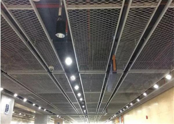 Quality 1.2mm diamond type Ceiling install Galvanized Expanded Mesh Screen for sale