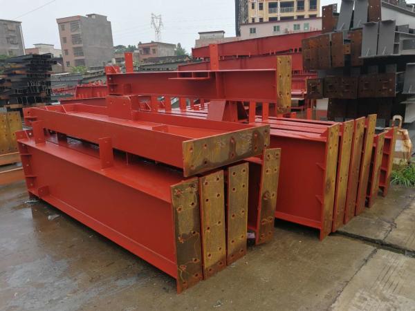 Quality Anti - Rust Red Primer Construction Steel Frame Customized Dimensions for sale