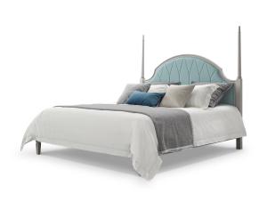 Buy cheap Modern American style Design Bedroom furniture set by Leather upholstered headboard bed made China RIGHTHOME factory product