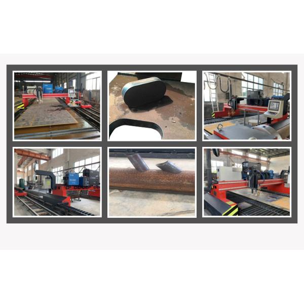 380V 8000mm/Min CNC Profile Plasma Cutting Machine For Pipe And Plate