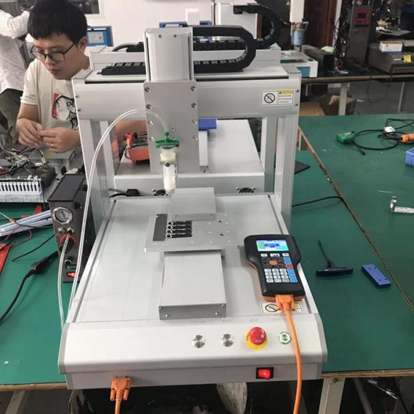 Epoxy Resin AB Glue 3 Axis Dispensing Robot Potting Coating Machine Automatic Cleaning