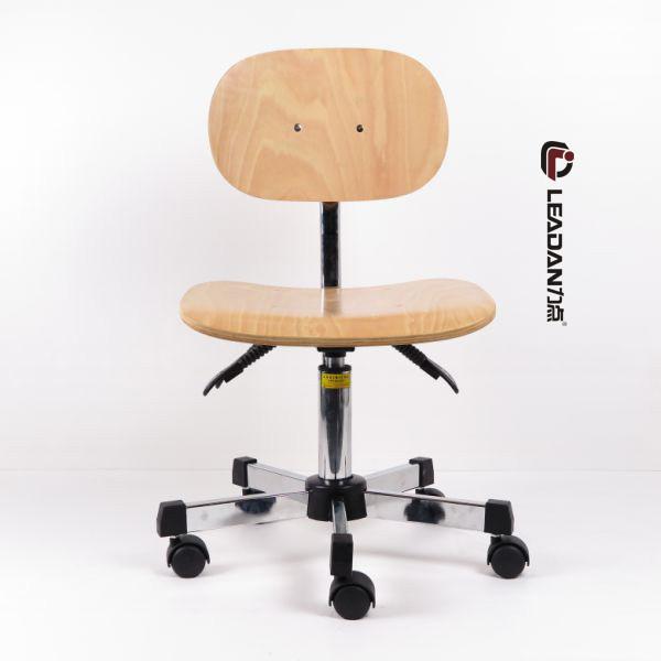 Quality Light Yellow Plywood Static Dissipative Chair With 3 Functions Adjustments for sale