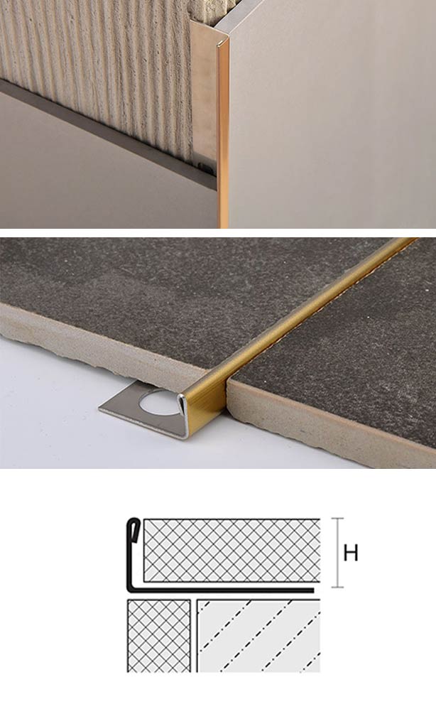 Flat Edge Tile Trim