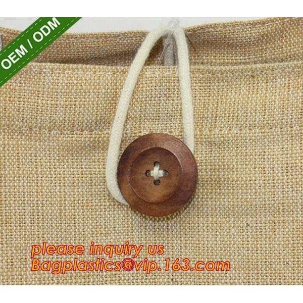 Lightweight collapsible jute fabric storage bin basket,Jute multifunctional moisture-proof debris storage basket desktop