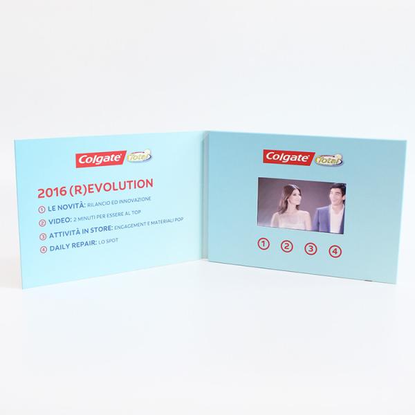 Quality A5 Paper Digital Video Brochure Mini - USB Port Muti Functions For Advertising for sale