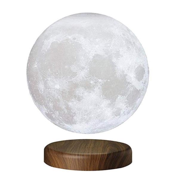 360 rotating round base magnetic levitation floating bottom 5inch moon lamp night lighting for gift christmas