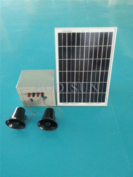 Quality 15W Solar Sonic Bird Repeller with 2 loudspeakers for sale