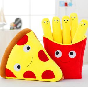 China Simulation French Fry Stuffed Animal Parent Children Interaction Baby Plush Toys on sale