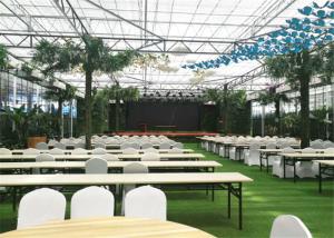 China PC Sheet Cover Material Modular Greenhouse Durable With Cooling System on sale