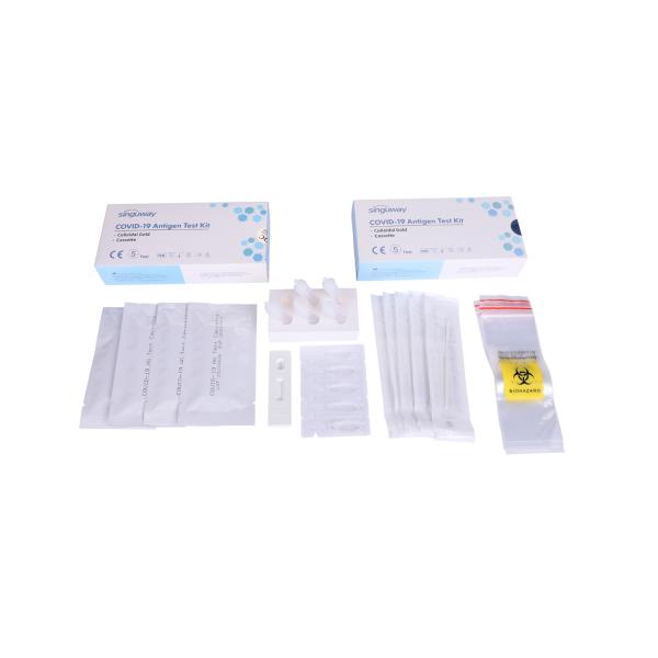 High Accuracy Self Test Antigen Kit Nasal Swab Ag Saliva Rapid Test Card ISO13485