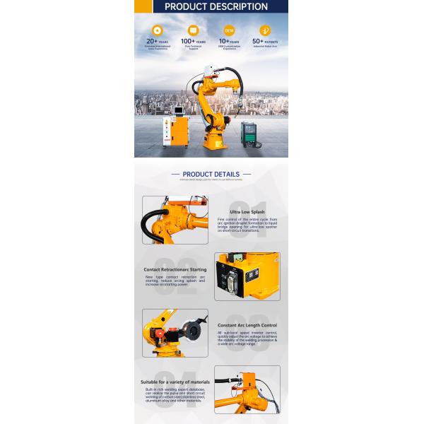 Robotic Arm Welder Machine Automatic 6 Axis Laser Industrial Robotic With Positioner