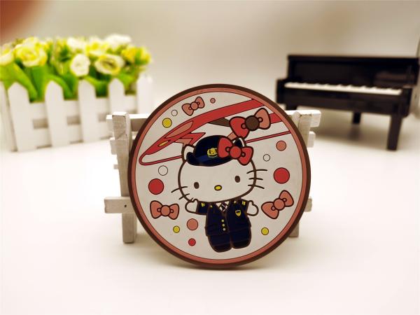 Quality Reusable PVC Key Holder , Custom Rubber Keychains Hello Kitty Themed for sale